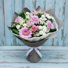 Букет цветов из:  Герберы, Альстромерии и Хризантемы #REPLACE_PRED# Джалиле