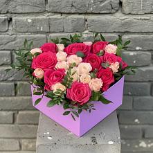Цветочная композиция из Розы в коробке в Джалиле