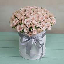 Цветочная композиция из Розы в шляпной коробке в Джалиле