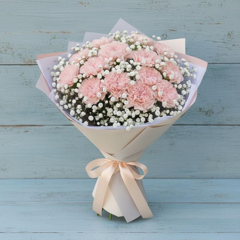 Букет цветов из: Гвоздики в Джалиле