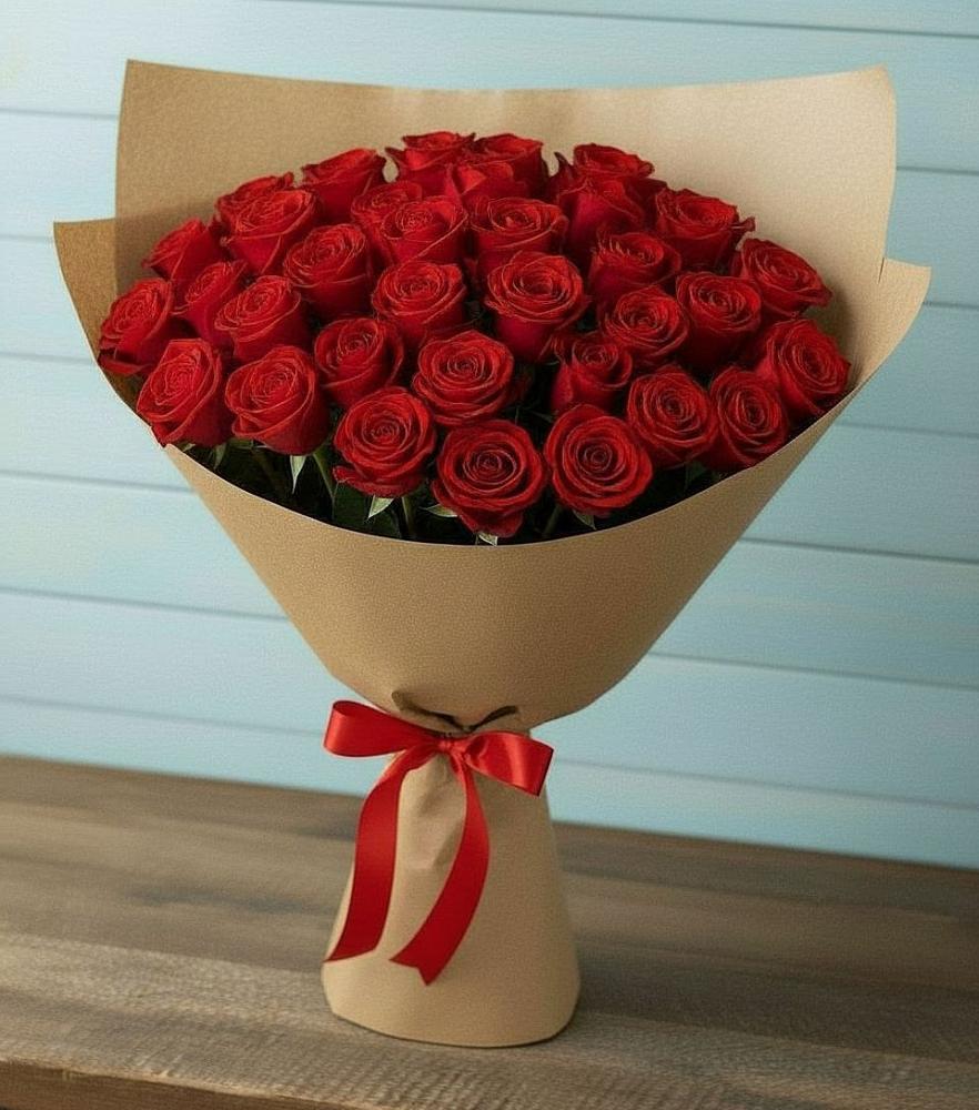 Букет Красные розы Милано в Джалиле