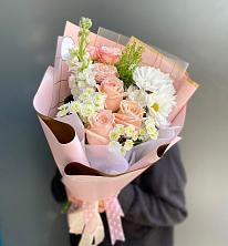 Букет цветов из:  Хризантемы и Розы в Джалиле