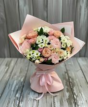 Букет цветов из:  Гвоздики, Розы и Хризантемы в Джалиле