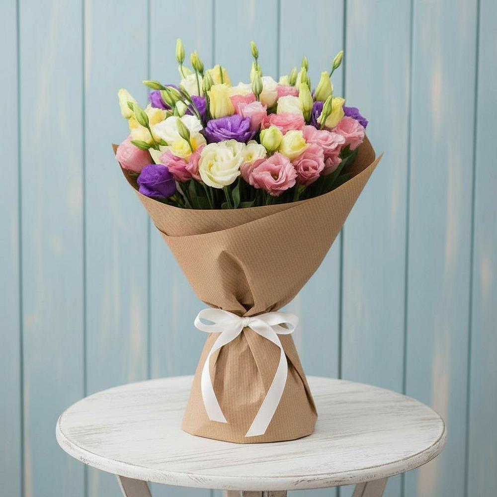 Букет цветов из: Лизиантусы в Джалиле