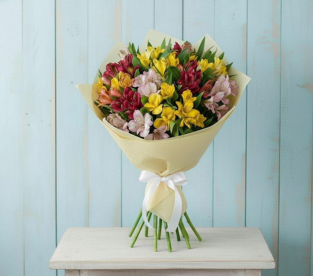 Букет цветов из: Альстромерии в Джалиле
