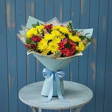 Букет цветов из:  Альстромерии и Хризантемы #REPLACE_PRED# Джалиле