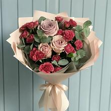 Букет цветов из:  Гвоздики и Розы в Джалиле